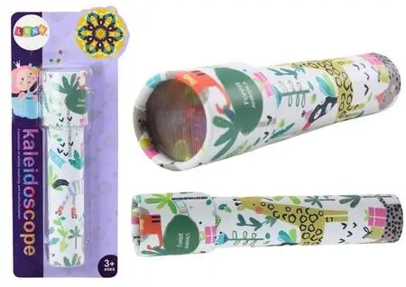 Kalejdoskop dziecięcy biały w zwierzątka - Leantoys