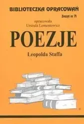 Biblioteczka opracowań nr 071 Poezjie L.Staffa - Urszula Lementowicz