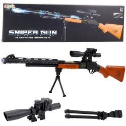 Karabin snajperski AK-528 celownik, statyw - Leantoys