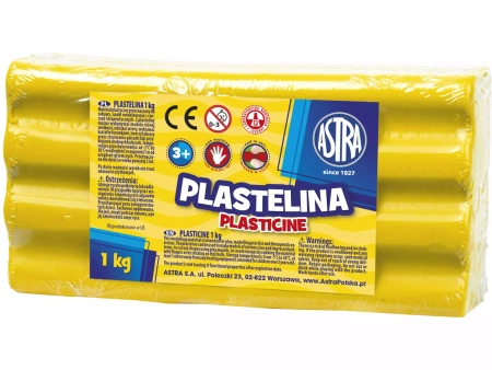 Plastelina 500 g, żółta