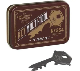 Multitool w kształcie klucza w puszce