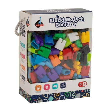 Klocki małych geniuszy - cegiełki 260 elementów - Askato