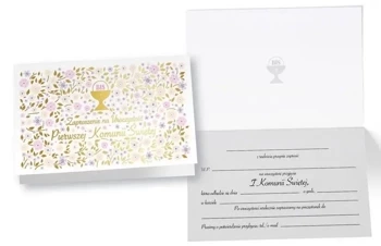 Zaproszenie PMZ-088 Komunia - Passion Cards