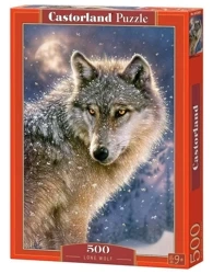 Puzzle 500 Samotny wilk CASTOR - Castorland