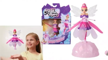 Crystal Flyers Latającą wróżka 15cm różowa
