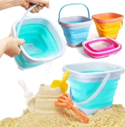 Wiaderko plażowe składane kwadartowe 2l - Trifox