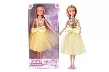Lalka Natalia na przyjęciu w żółtej sukience 29 cm - Artyk