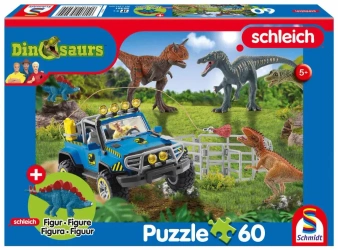 Puzzle 60 SCHLEICH Dinozaury + figurka 112296 - Schmidt Puzzle