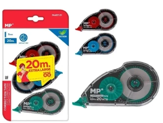 Korektor w taśmie 5mmx20m 3szt - MP Main Paper