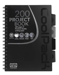 Kołobrulion B5 Coolpack 200 kartek czarny - PATIO