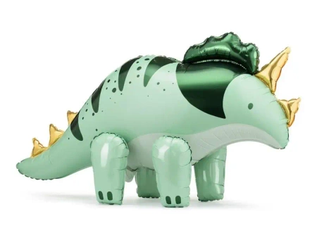 Balon foliowy Triceratops zielony 101x60.5cm - PartyDeco