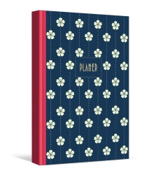 Planer dzienny białe kwiatki - Eurograf BIS kalendarze