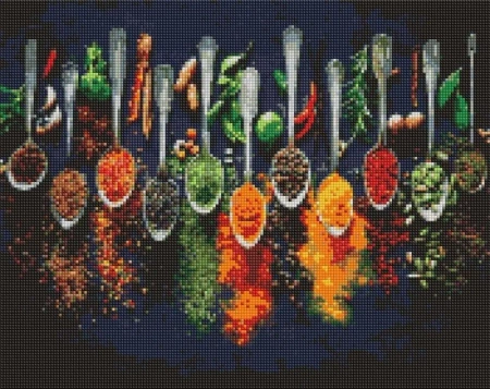 Diamentowa mozaika - Przyprawy świata 40x50cm - Ideyka