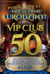 Karnet Urodziny 50 męskie - YEKU