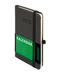 Kalendarz 2026 A6 Memofix TDW czarny - -