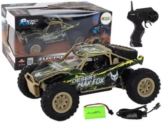 Autko terenowe R/C 1:24 brązowo-zielone - Leantoys