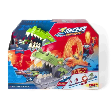 T-Racers Mix Race tor samochodowy Volcanosaurus - Magic Box Toys Polska (L)