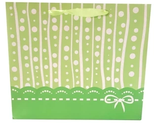 Torebki prezentowe matowe brokatowe kropki JP1449B 12 sztuk - JU-PITER