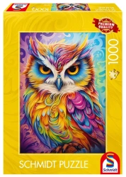 Puzzle PQ 1000 Kolorowa sowa G3 - Schmidt