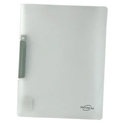 Skoroszyt z klipem A4 szary - Titanum