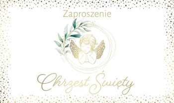 Zaproszenie Chrzest (10szt) - Armin Style