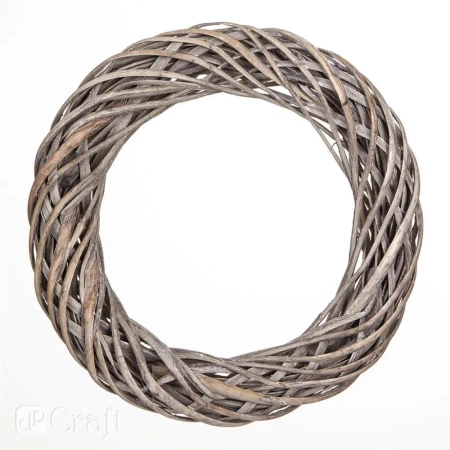 Wianek wiklynowy szary 36cm - Dalprint dpCraft