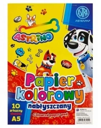 Zeszyt papierów kolorowych nabłyszczanych (10szt) - ASTRA papiernicze