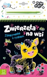 Zwierzęta na wsi. Zdrapywanka z rysikiem - Anna Podgórska