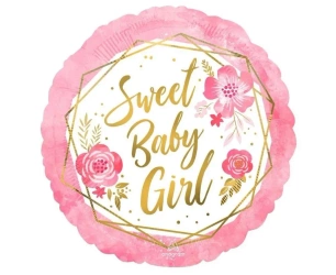 Balon foliowy Sweet Baby Girl 46cm - Anagram