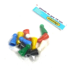 Pionki do gry (12 sztuk) - Adamigo