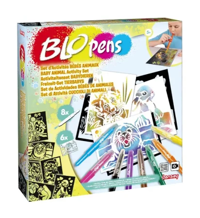 Zestaw kreatywny 8 mazaków Zwierzęta - Blopens