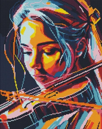 Diamentowa mozaika - Wirtuoz skrzypiec 40x50cm - Ideyka