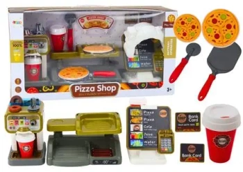 Zestaw sklep pizza ekspres napoje kasa fiskalna - Leantoys