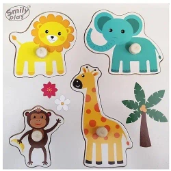 Układanka drewniana ZOO - Smily Play