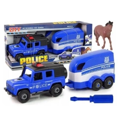 Auto policyjne z przyczepą i konikiem - TOYS Paweł Wojda