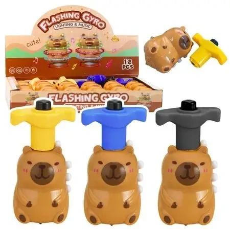 Bączek Kapibara interaktywna led 12,5cm MIX - Leantoys