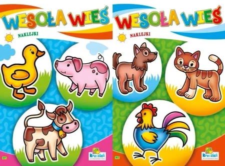 (212) Wesoła wieś naklejki MIX - Barbara Krzesiek