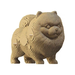 Puzzle 3D kartonowe - Pomeranian Spitz - Cartonic