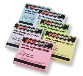 Notes samoprzylepny pastel mix 75x75mm 100K - Penword