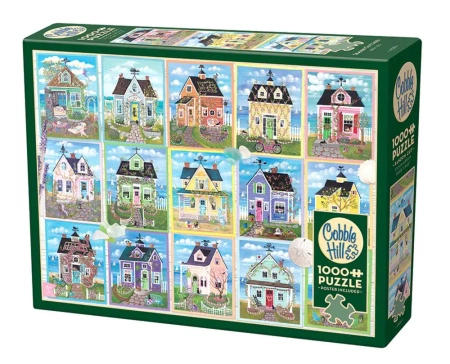 Puzzle 1000 Domki nad morzem 113097 - Cobble Hill