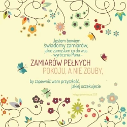 Podstawka korkowa - Jestem Bowiem kwiaty - Szaron