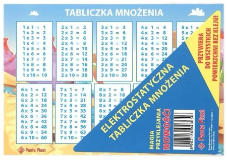 Elektrostatyczna tabliczka mnożenia - Panta Plast