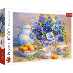 Puzzle 1000 Niebieski bukiet TREFL