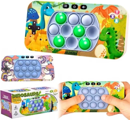 Gra pop it quick push dinozaury - Trifox