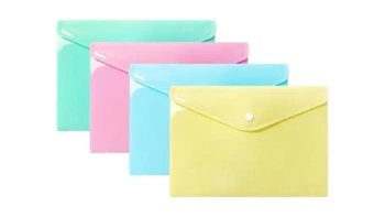 Teczka koperta A5 PP pastel (10szt) - Biurfol