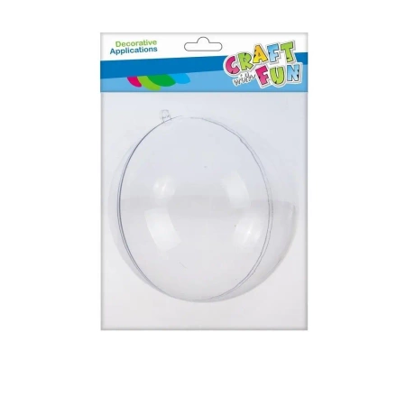 Ozdoba dekoracyjna plastikowa kula 18cm - Craft with Fun