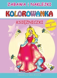 Kolorowanka. Księżniczki z naklejkami - Olga Perlińska