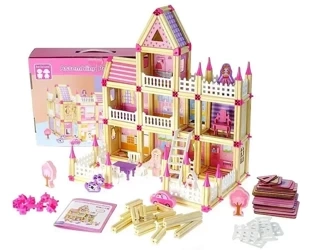 Domek drewniany dla lalek - ADAR