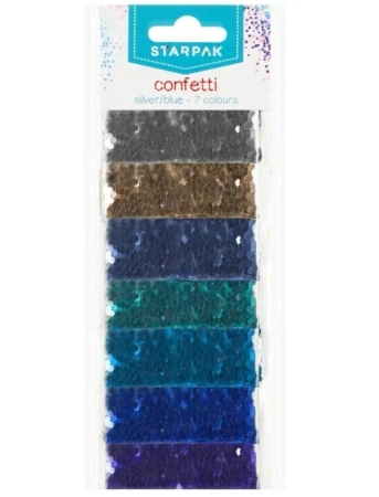 Konfetti metalic 7 kolorów - STARPAK