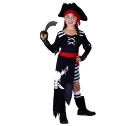 Strój Piratka z Czaszką rozm. 110/120cm - Godan